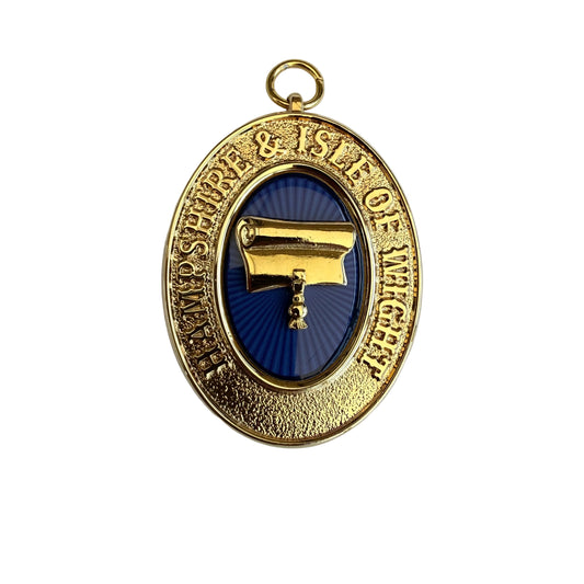 Past Provincial Deputy Grand Registrar collar jewel for Hampshire and the Isle of Wight