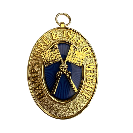 Past Provincial Grand Standard Bearer collar jewel for Hampshire and the Isle of Wight