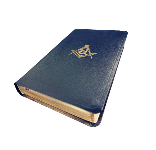 Masonic presentation Bible with gilt edging, supplied in a protective slipcase