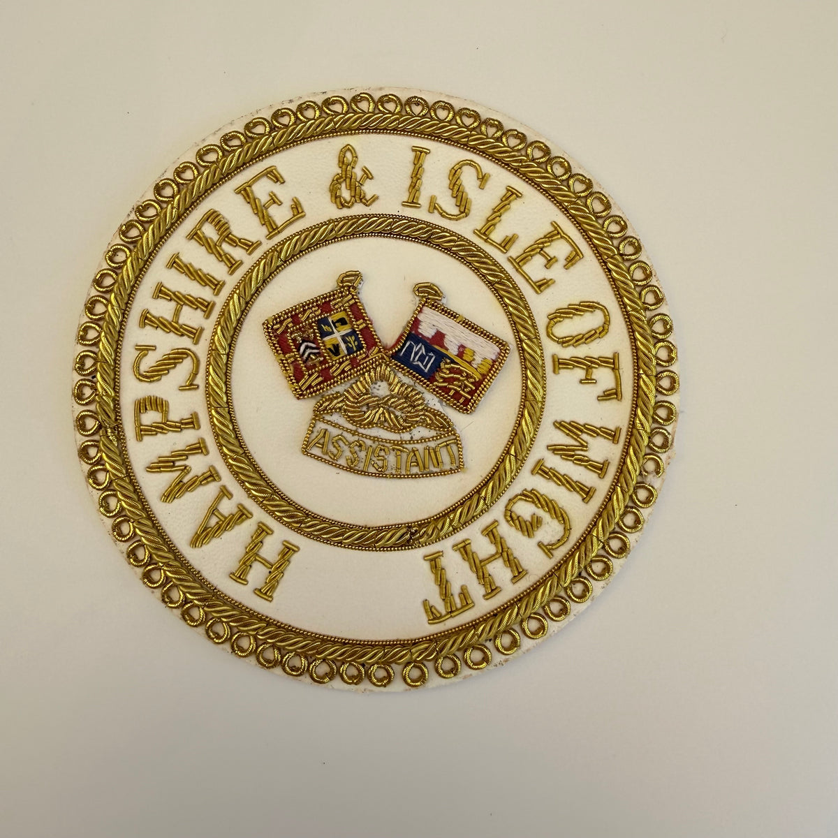 Provincial Assistant Grand Standard Bearer embroidered apron badge